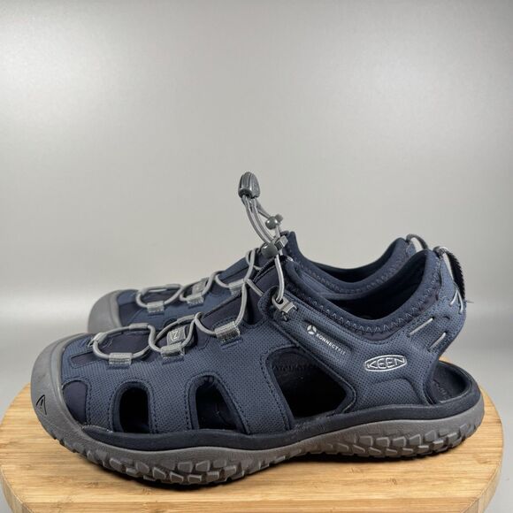 S Keen SOLR‎ Sandals Men's Size 9 Solr Sandal Shoes Blue Grey - Picture 3 of 7